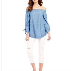 Free People Off The Shoulder Bell Sleeve Tunic